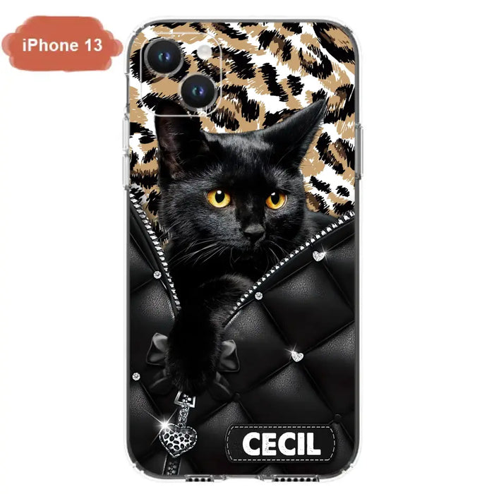 Custom Personalized Cat Phone Case For iPhone/Samsung - Upload Photo - Gift Idea For Cat Lovers