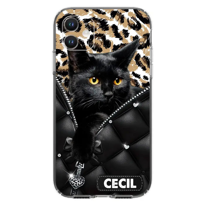 Custom Personalized Cat Phone Case For iPhone/Samsung - Upload Photo - Gift Idea For Cat Lovers