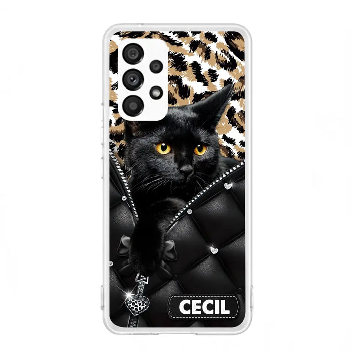 Custom Personalized Cat Phone Case For iPhone/Samsung - Upload Photo - Gift Idea For Cat Lovers