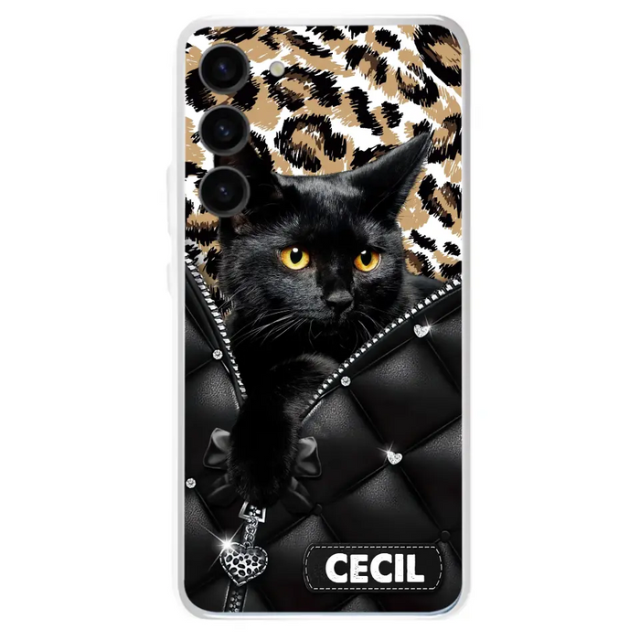 Custom Personalized Cat Phone Case For iPhone/Samsung - Upload Photo - Gift Idea For Cat Lovers