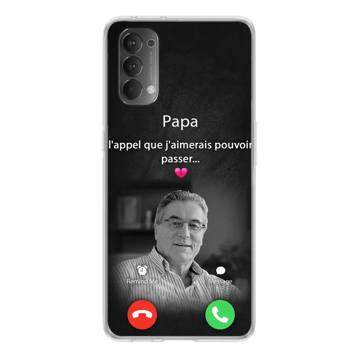 Coque de téléphone personnalisée pour papa commémoratif - Télécharger une photo - L'appel que j'aimerais pouvoir passer - Coque de téléphone pour Huawei/Oppo/Xiaomi