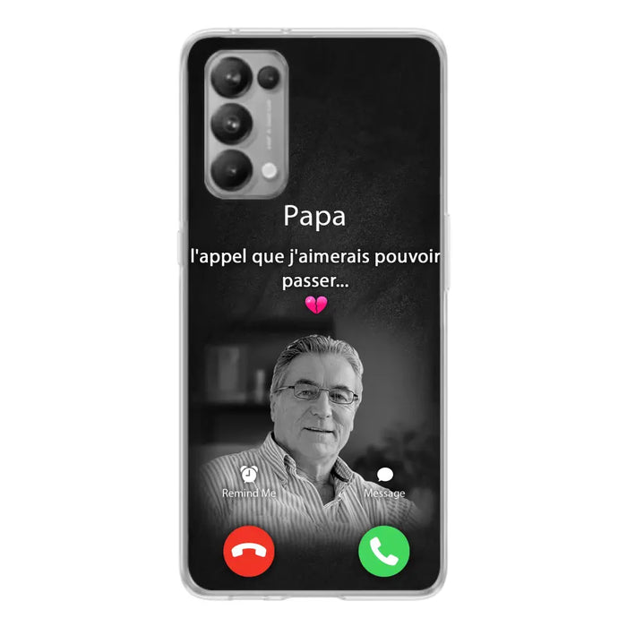 Coque de téléphone personnalisée pour papa commémoratif - Télécharger une photo - L'appel que j'aimerais pouvoir passer - Coque de téléphone pour Huawei/Oppo/Xiaomi