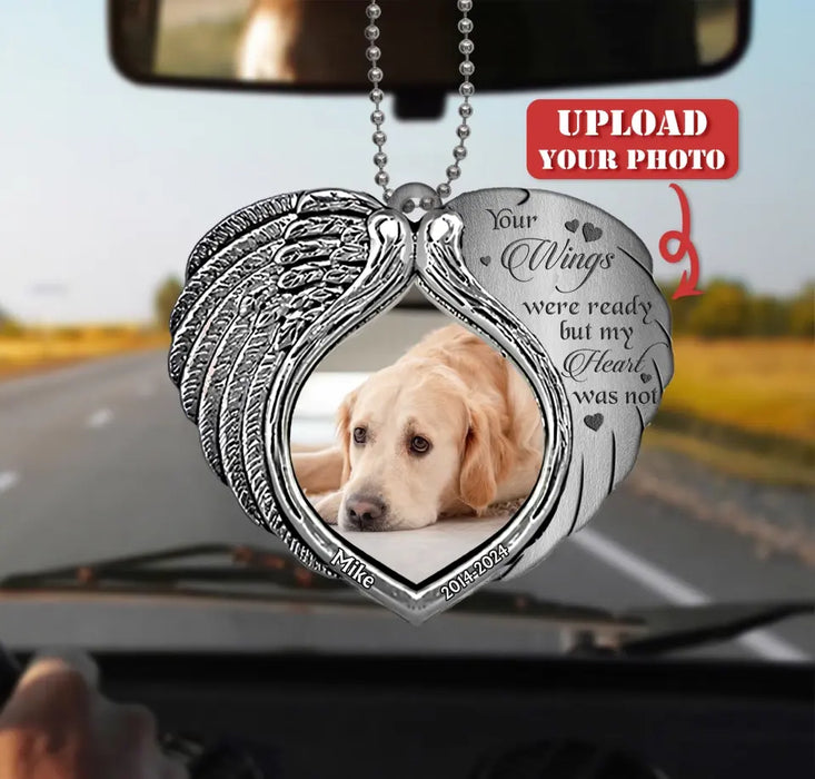 Custom Personalized Memorial Heart Aluminum Ornament - Memorial Gift Idea For Family Member - Upload Photo - If Love Could Have Saved You You Would Have Lived Forever
