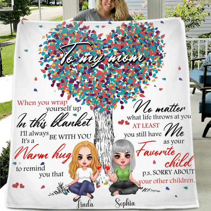Personalized To My Mom Quilt/Fleece Throw Blanket - Gift Idea For Mother's Day - I'll Always Be With You