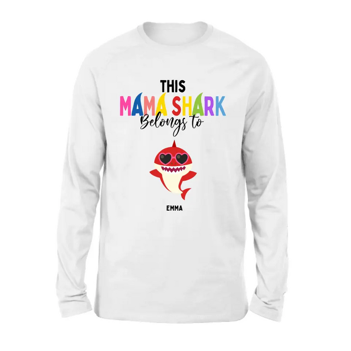 Personalized Mama Shirt/Hoodie - Up to 10 Kids - Mother's Day Gift Idea For Mom/Grandma - This Mama Shark Belongs To
