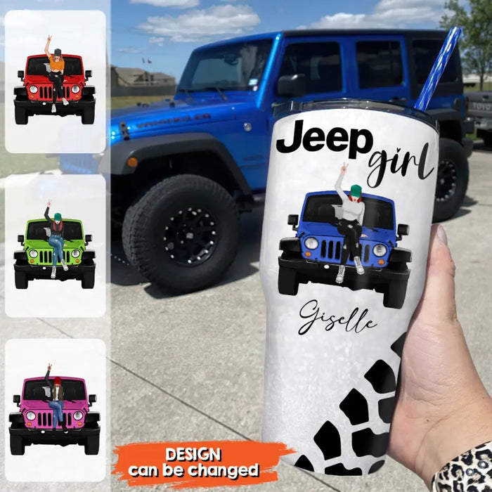 Personalized Off-road Irregular Tumbler - Gift Idea For Off-road Lovers/Best Friend - Jeep Girl
