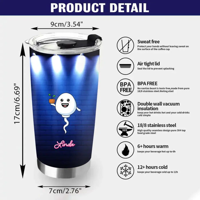 Personalized Sport Sperms Tumbler - Gift Idea For Mother's Day - Up to 10 Sperms - Dear Mom Great Job We're Awesome