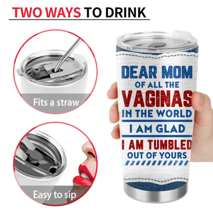 Personalized Sperms Tumbler - Gift Idea For Mother's Day - Up to 6 Sperms - Happy Mother's Day We Love You