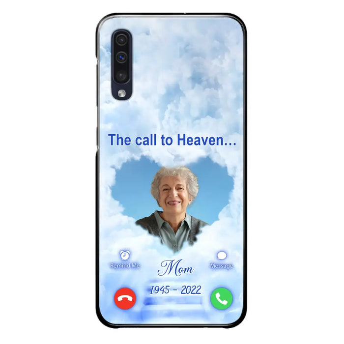 Custom Personalized Memorial Photo Phone Case - Memorial Gift Idea for Mother's Day/Father's Day - The Call To Heaven - Case for iPhone/Samsung
