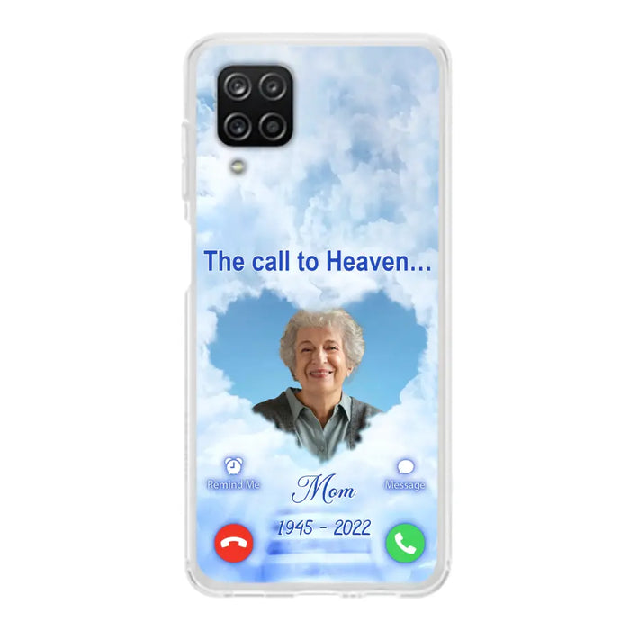 Custom Personalized Memorial Photo Phone Case - Memorial Gift Idea for Mother's Day/Father's Day - The Call To Heaven - Case for iPhone/Samsung