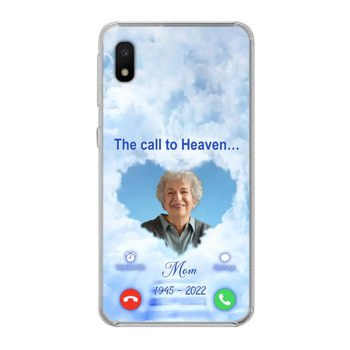 Custom Personalized Memorial Photo Phone Case - Memorial Gift Idea for Mother's Day/Father's Day - The Call To Heaven - Case for iPhone/Samsung