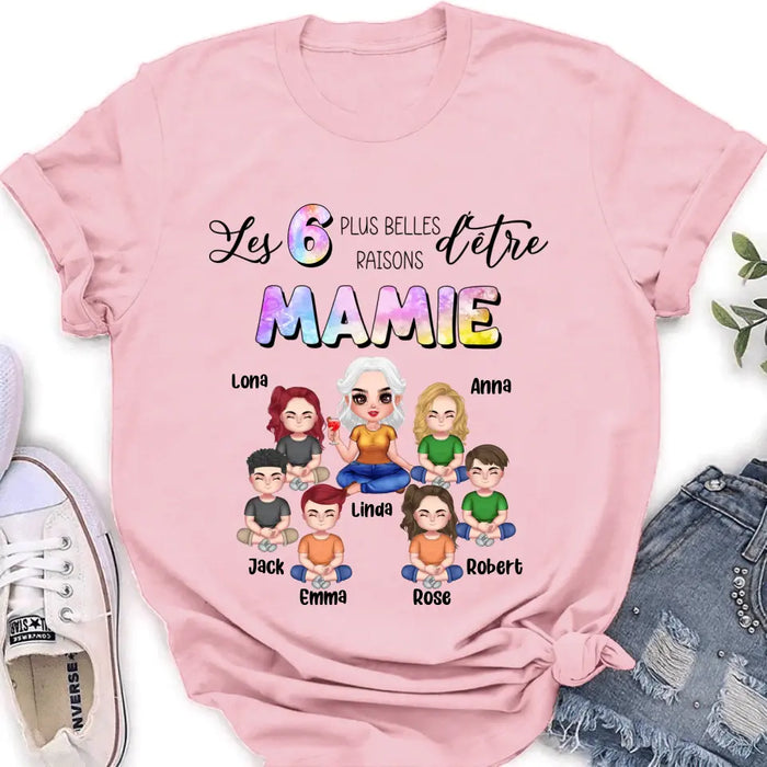 Custom Personalized Grandma Shirt/Hoodie - Upto 6 Kids - Mother's Day Gift Idea for Mom/Grandma - Les 6 Plus Belles
Raisons D'être
Mamie