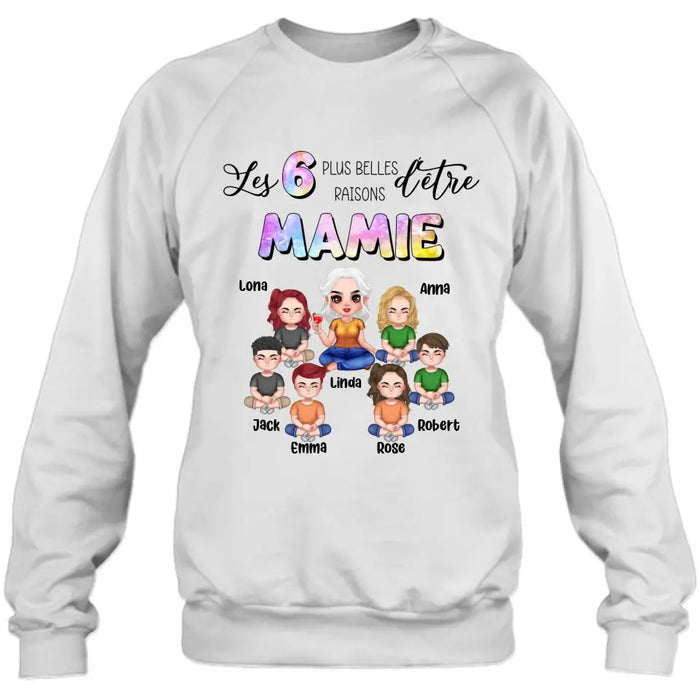 Custom Personalized Grandma Shirt/Hoodie - Upto 6 Kids - Mother's Day Gift Idea for Mom/Grandma - Les 6 Plus Belles
Raisons D'être
Mamie