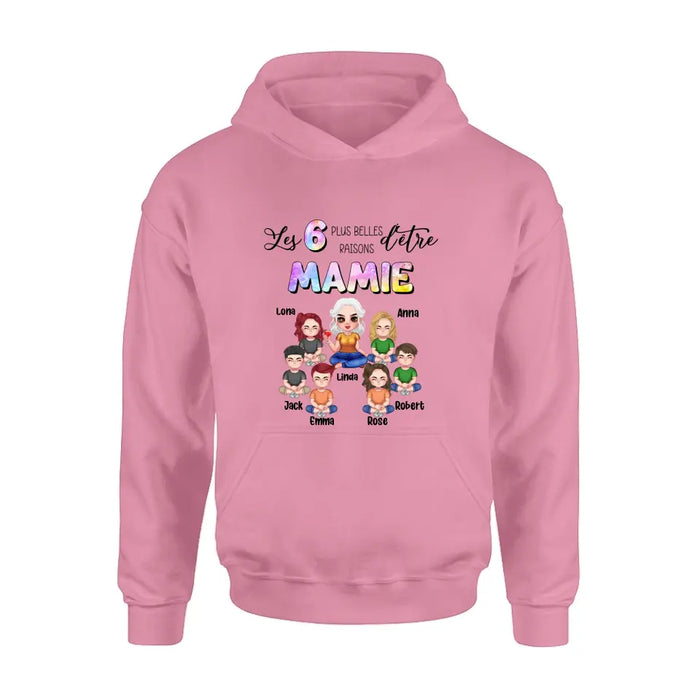 Custom Personalized Grandma Shirt/Hoodie - Upto 6 Kids - Mother's Day Gift Idea for Mom/Grandma - Les 6 Plus Belles
Raisons D'être
Mamie