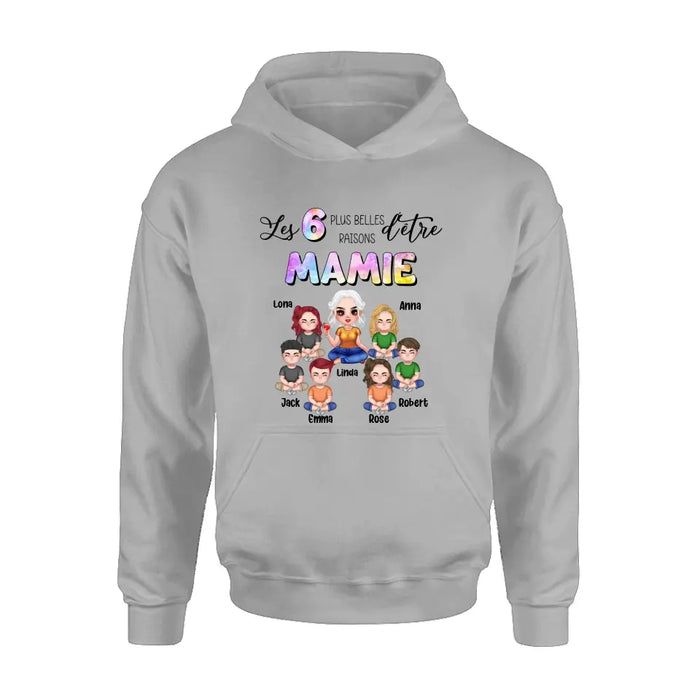 Custom Personalized Grandma Shirt/Hoodie - Upto 6 Kids - Mother's Day Gift Idea for Mom/Grandma - Les 6 Plus Belles
Raisons D'être
Mamie