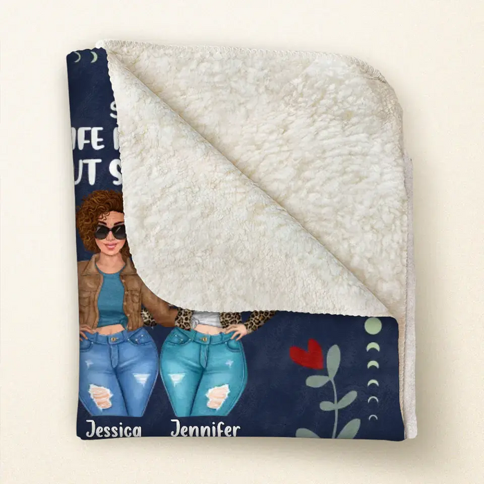 Personalized To My Sister Quilt/Fleece Throw Blanket - Gift Idea For Siblings - Never Feel That You Are Alone