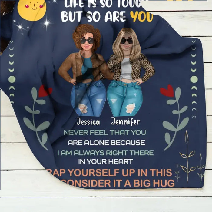 Personalized To My Sister Quilt/Fleece Throw Blanket - Gift Idea For Siblings - Never Feel That You Are Alone