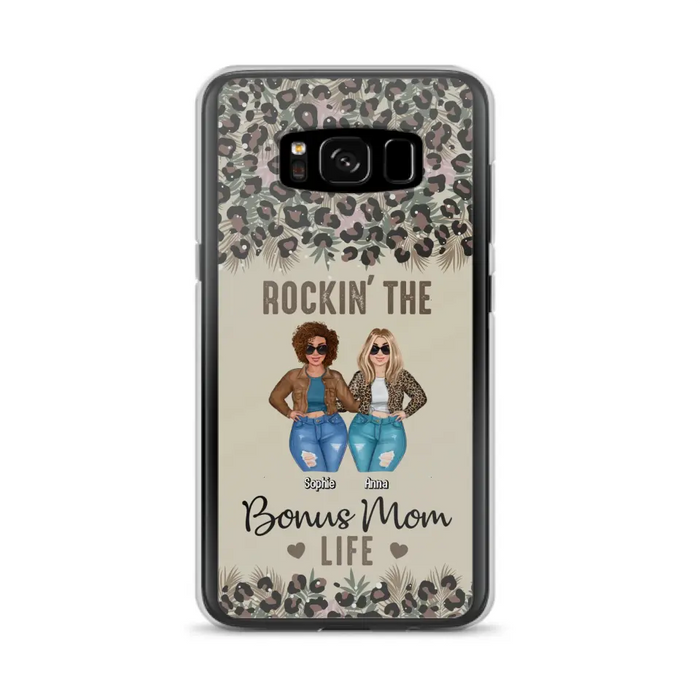 Custom Personalized Bonus Mom Phone Case - Gift Idea For Mother's Day - Rockin' The Bonus Mom Life - Case For iPhone & Samsung