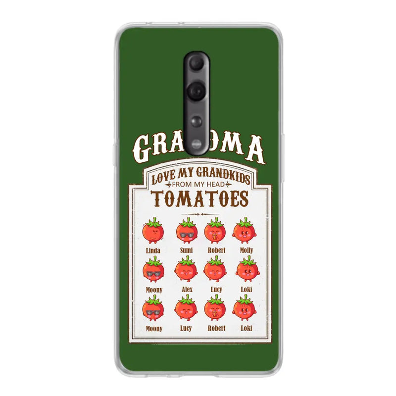 Personalized Grandma Tomatoes Phone Case - Gift Idea For Mother's Day/Grandma - Up to 12 Tomatoes - Case For Oppo/Xiaomi/Huawei