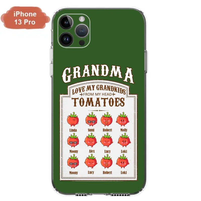Personalized Grandma Tomatoes Phone Case - Gift Idea For Mother's Day/Grandma - Up to 12 Tomatoes - Case For iPhone/Samsung