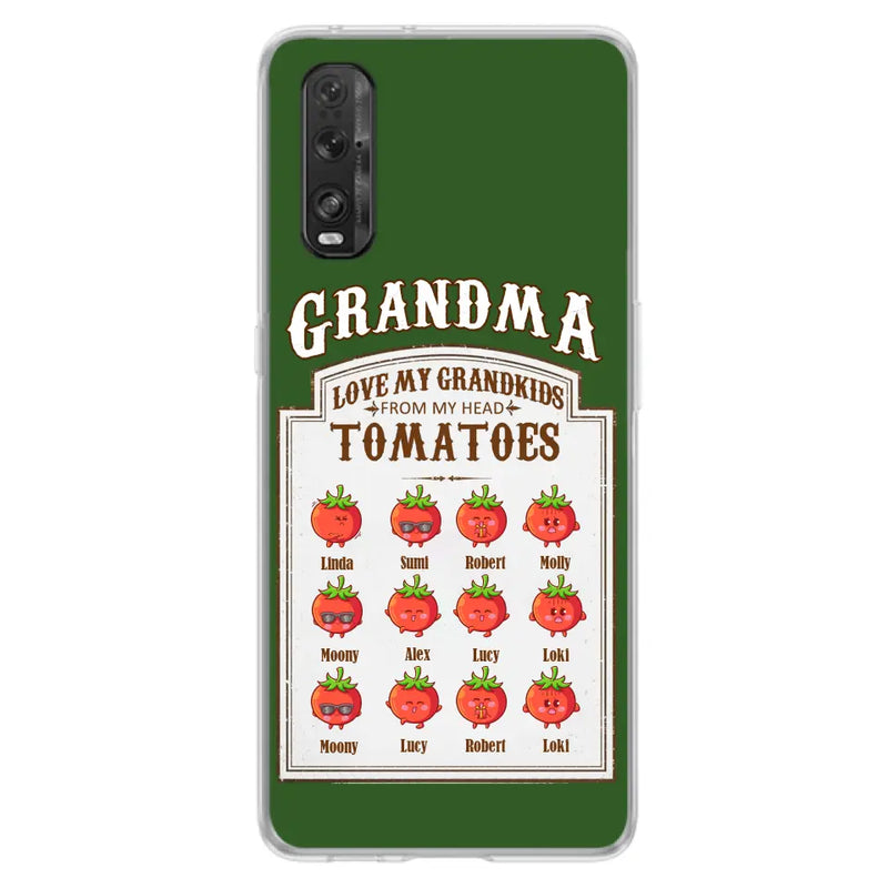 Personalized Grandma Tomatoes Phone Case - Gift Idea For Mother's Day/Grandma - Up to 12 Tomatoes - Case For Oppo/Xiaomi/Huawei