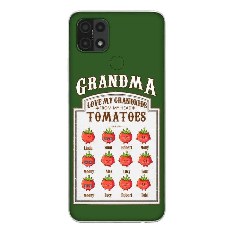 Personalized Grandma Tomatoes Phone Case - Gift Idea For Mother's Day/Grandma - Up to 12 Tomatoes - Case For Oppo/Xiaomi/Huawei
