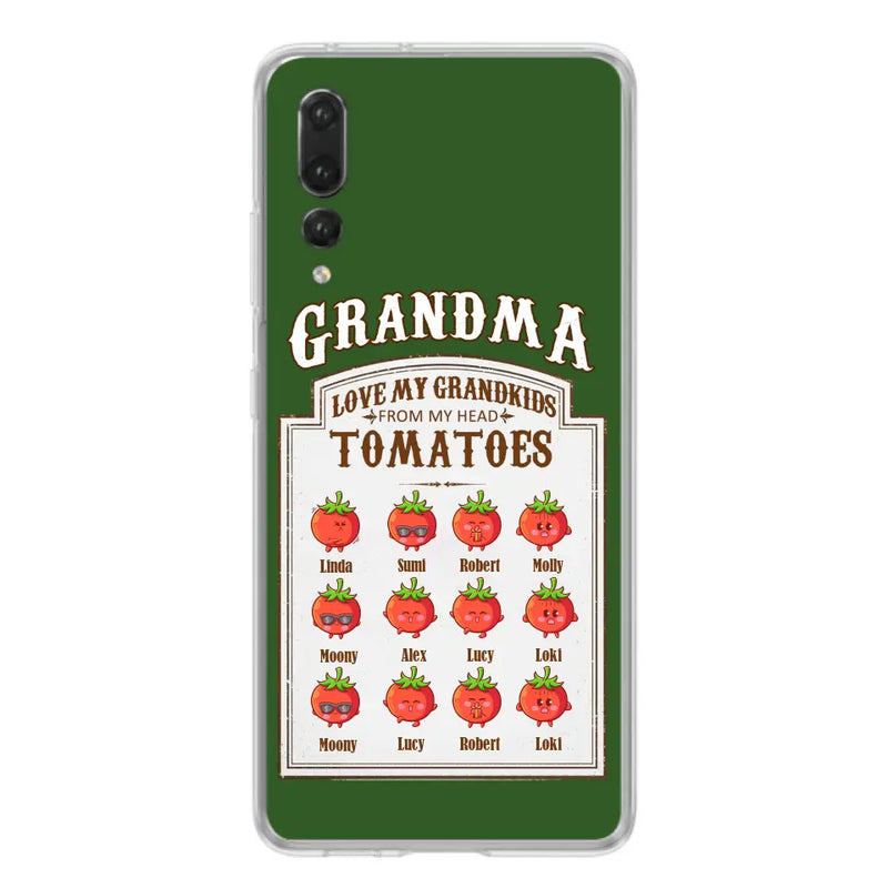 Personalized Grandma Tomatoes Phone Case - Gift Idea For Mother's Day/Grandma - Up to 12 Tomatoes - Case For Oppo/Xiaomi/Huawei