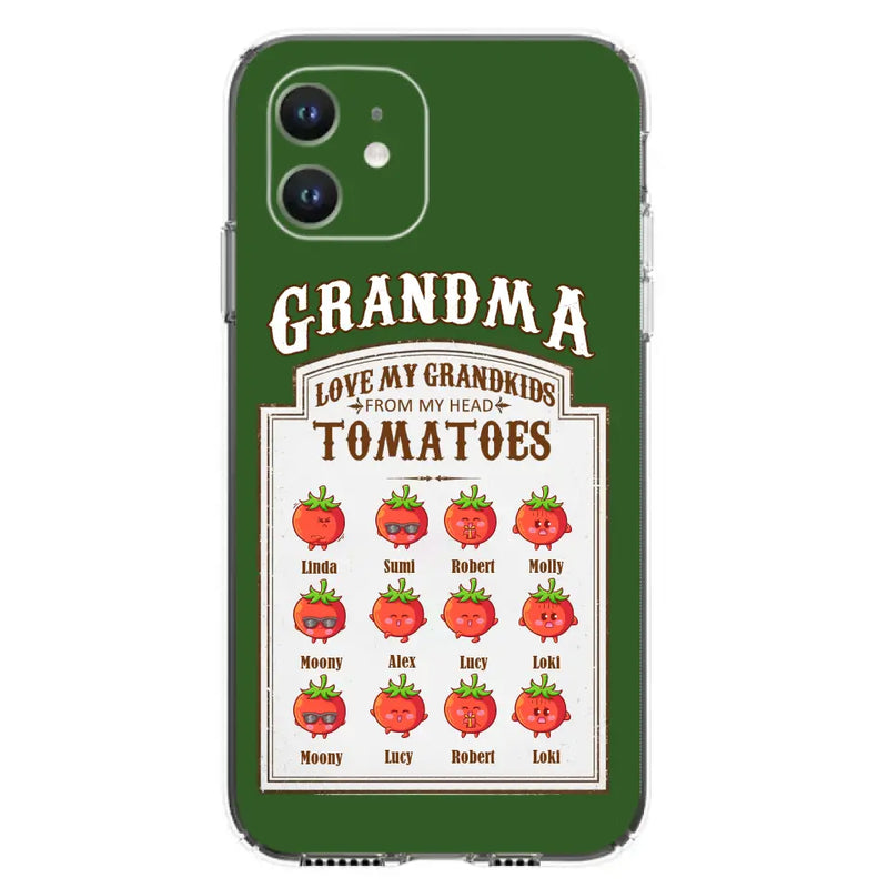 Personalized Grandma Tomatoes Phone Case - Gift Idea For Mother's Day/Grandma - Up to 12 Tomatoes - Case For iPhone/Samsung