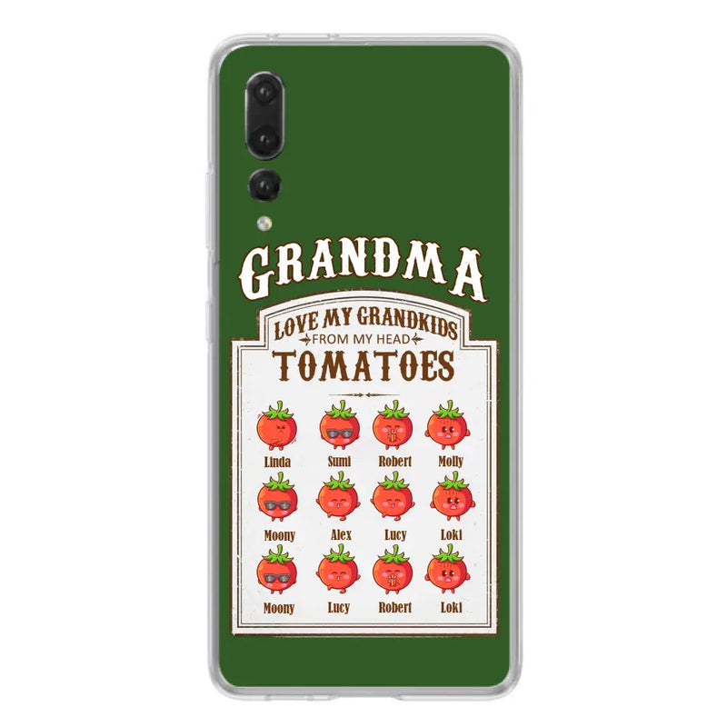 Personalized Grandma Tomatoes Phone Case - Gift Idea For Mother's Day/Grandma - Up to 12 Tomatoes - Case For Oppo/Xiaomi/Huawei