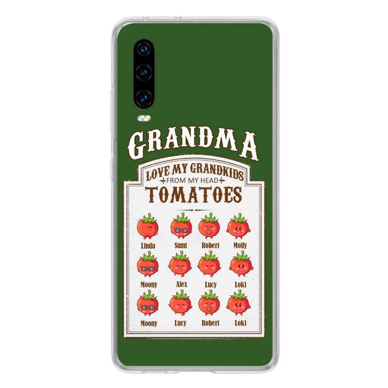 Personalized Grandma Tomatoes Phone Case - Gift Idea For Mother's Day/Grandma - Up to 12 Tomatoes - Case For Oppo/Xiaomi/Huawei