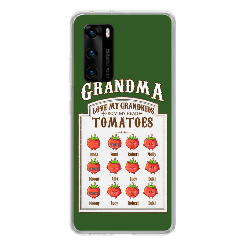 Personalized Grandma Tomatoes Phone Case - Gift Idea For Mother's Day/Grandma - Up to 12 Tomatoes - Case For Oppo/Xiaomi/Huawei