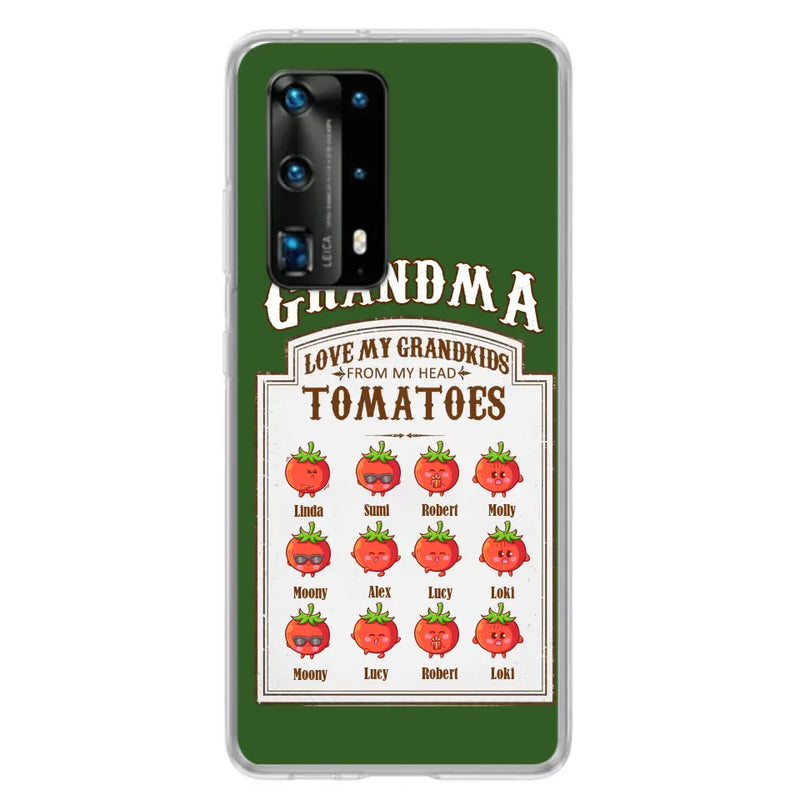 Personalized Grandma Tomatoes Phone Case - Gift Idea For Mother's Day/Grandma - Up to 12 Tomatoes - Case For Oppo/Xiaomi/Huawei