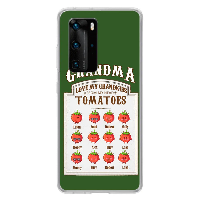Personalized Grandma Tomatoes Phone Case - Gift Idea For Mother's Day/Grandma - Up to 12 Tomatoes - Case For Oppo/Xiaomi/Huawei