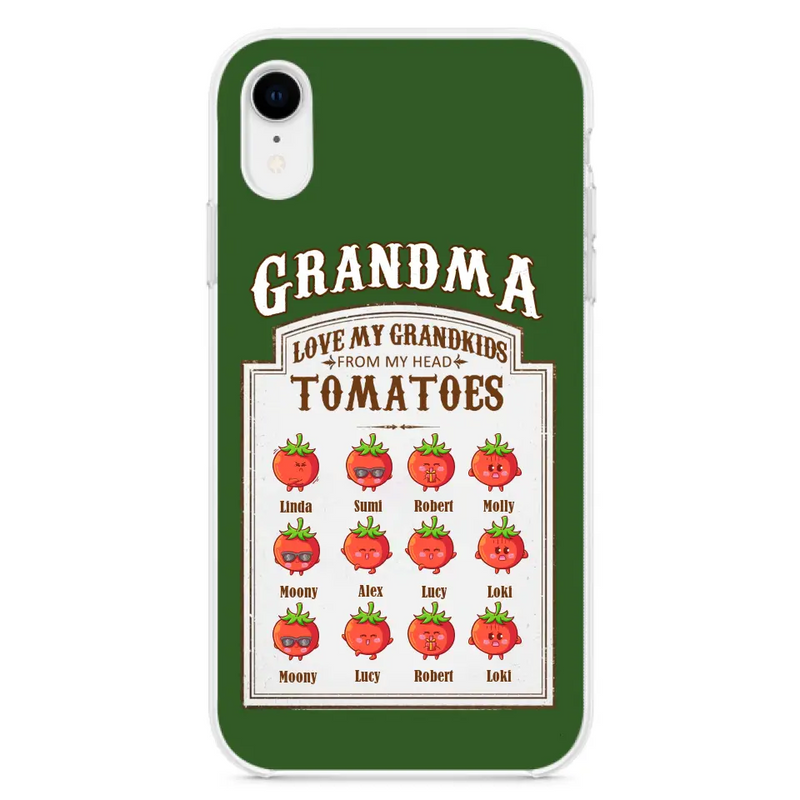 Personalized Grandma Tomatoes Phone Case - Gift Idea For Mother's Day/Grandma - Up to 12 Tomatoes - Case For iPhone/Samsung