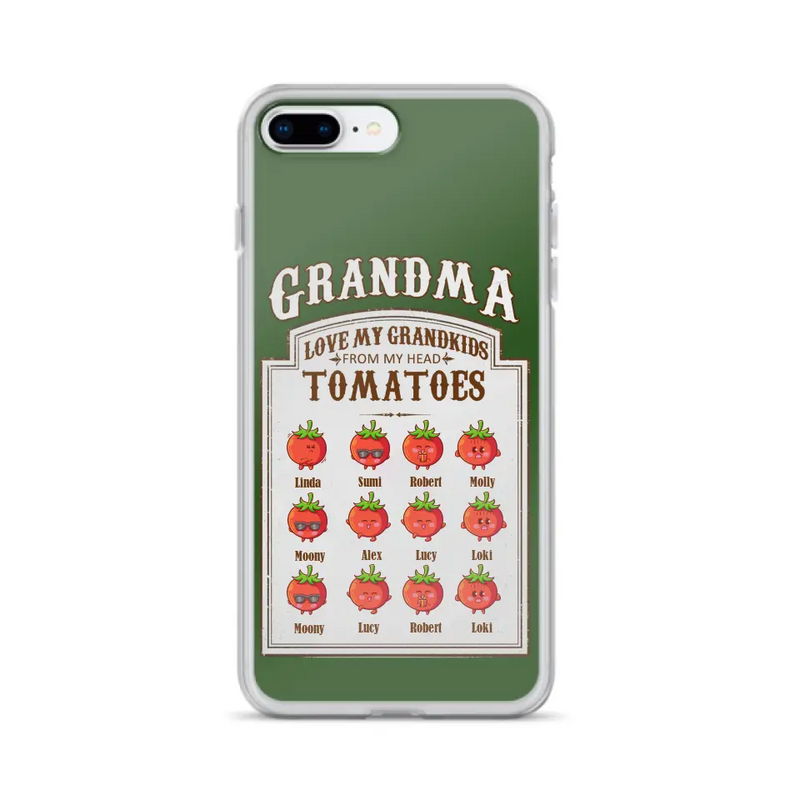 Personalized Grandma Tomatoes Phone Case - Gift Idea For Mother's Day/Grandma - Up to 12 Tomatoes - Case For iPhone/Samsung