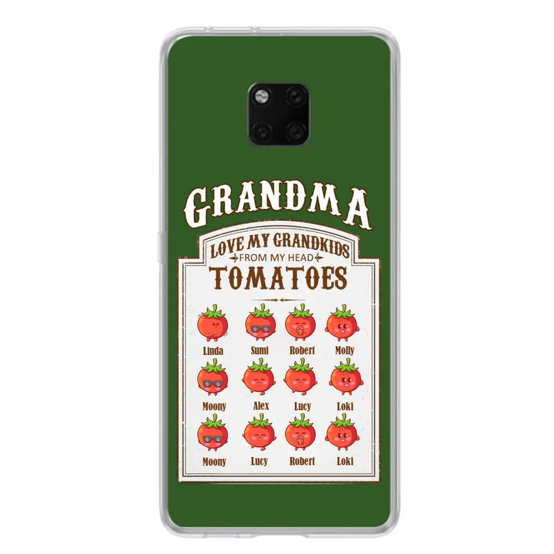 Personalized Grandma Tomatoes Phone Case - Gift Idea For Mother's Day/Grandma - Up to 12 Tomatoes - Case For Oppo/Xiaomi/Huawei