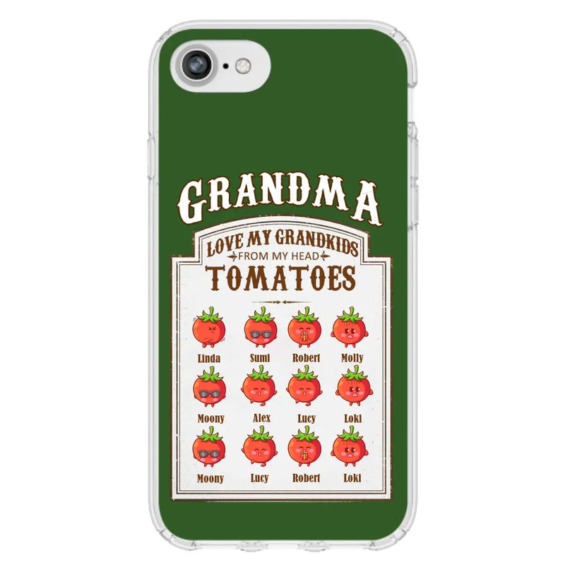 Personalized Grandma Tomatoes Phone Case - Gift Idea For Mother's Day/Grandma - Up to 12 Tomatoes - Case For iPhone/Samsung