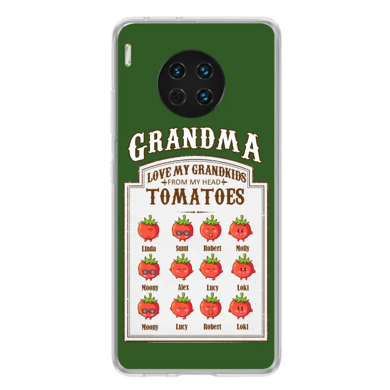 Personalized Grandma Tomatoes Phone Case - Gift Idea For Mother's Day/Grandma - Up to 12 Tomatoes - Case For Oppo/Xiaomi/Huawei