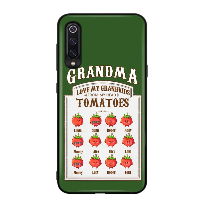 Personalized Grandma Tomatoes Phone Case - Gift Idea For Mother's Day/Grandma - Up to 12 Tomatoes - Case For Oppo/Xiaomi/Huawei