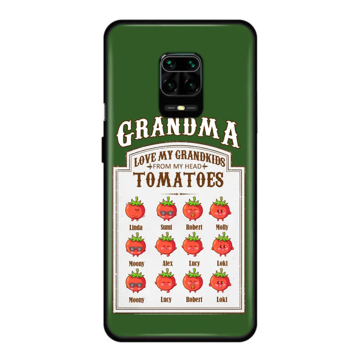 Custom Personalized Grandma Tomatoes Phone Case - Gift Idea For Mother's Day/Grandma- Upto 12 Tomatoes - Case For Oppo/ Xiaomi/ Huawei