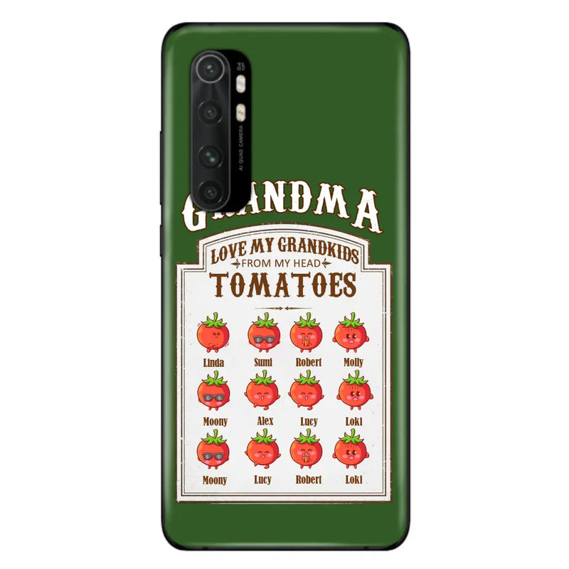 Personalized Grandma Tomatoes Phone Case - Gift Idea For Mother's Day/Grandma - Up to 12 Tomatoes - Case For Oppo/Xiaomi/Huawei