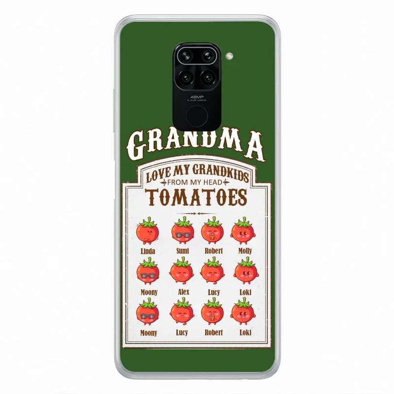 Personalized Grandma Tomatoes Phone Case - Gift Idea For Mother's Day/Grandma - Up to 12 Tomatoes - Case For Oppo/Xiaomi/Huawei
