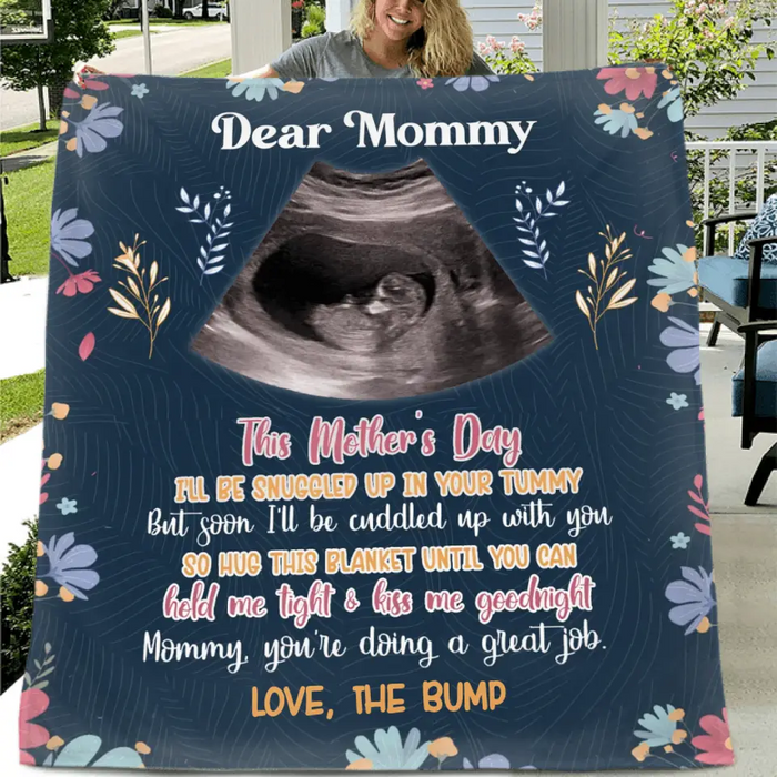 Custom Personalized Dear Mommy Quilt/Fleece Throw Blanket - Gift Idea For Mother's Day - You're Doing A Great Job