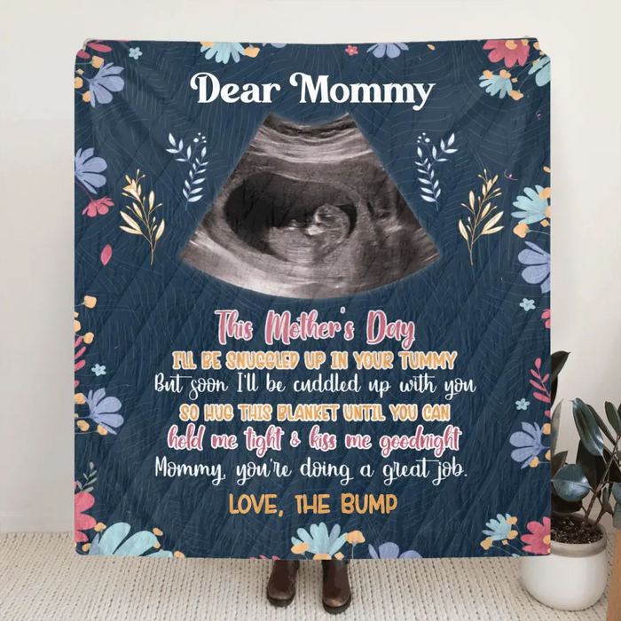 Custom Personalized Dear Mommy Quilt/Fleece Throw Blanket - Gift Idea For Mother's Day - You're Doing A Great Job