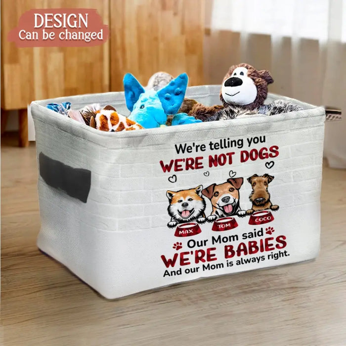 Custom Personalized I'm Not A Cat Storage Box - Upto 10 Dogs/ Cats - Gift Idea for Pet Lovers - My Mom Said I'm A Baby