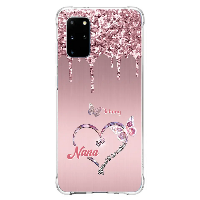 Custom Personalized Grandma Phone Case - Upto 10 Kids - Gift Idea For Mom/ Grandma/ Mother's Day - Case for iPhone/Samsung - Blessed To Be Called Nana