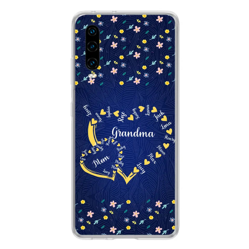 Personalized Grandma Mom Phone Case - Gift Idea For Mother's Day - Up to 12 Kids - Case For Oppo/Xiaomi/Huawei