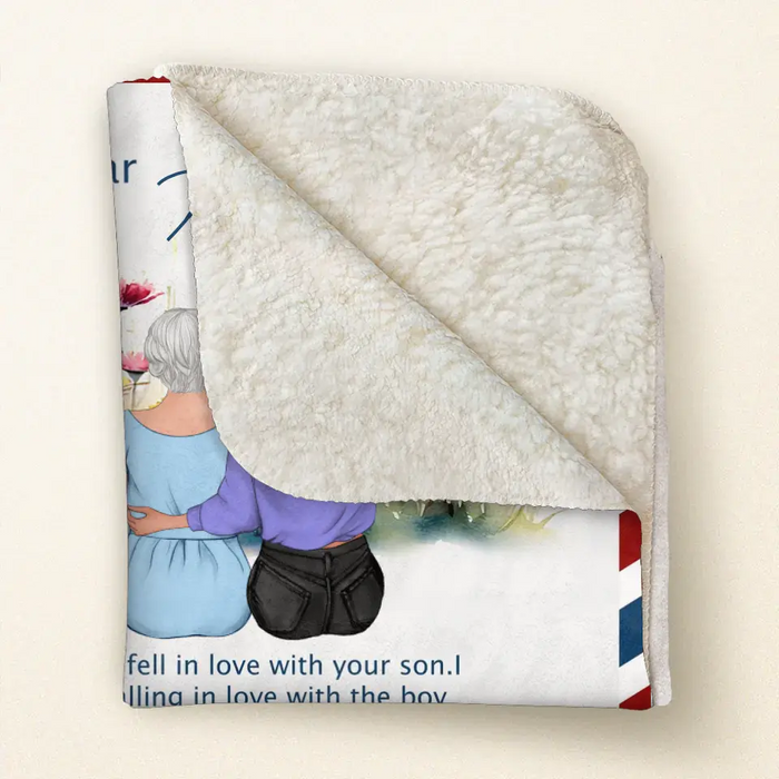 Personalized Mom & Daughter Quilt/Fleece Throw Blanket - Mother's Day Gift Idea To Mom - I Feel So Lucky To Have You In My Life