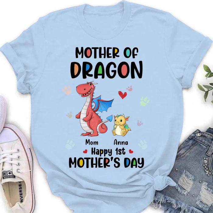 Personalized Dragon Shirt/Baby Onesie - Gift Idea For Mother's Day - Mother Of Dragon Happy 1st Mother's Day