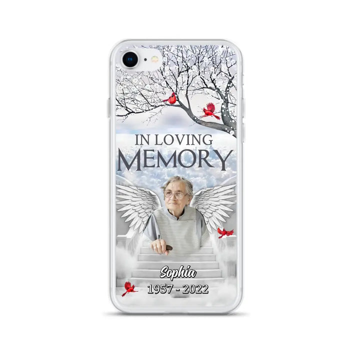 Custom Personalized Memorial Phone Case - Upload Photo - Memorial Gift Idea For Family - In Loving Memory - Case For iPhone & Samsung